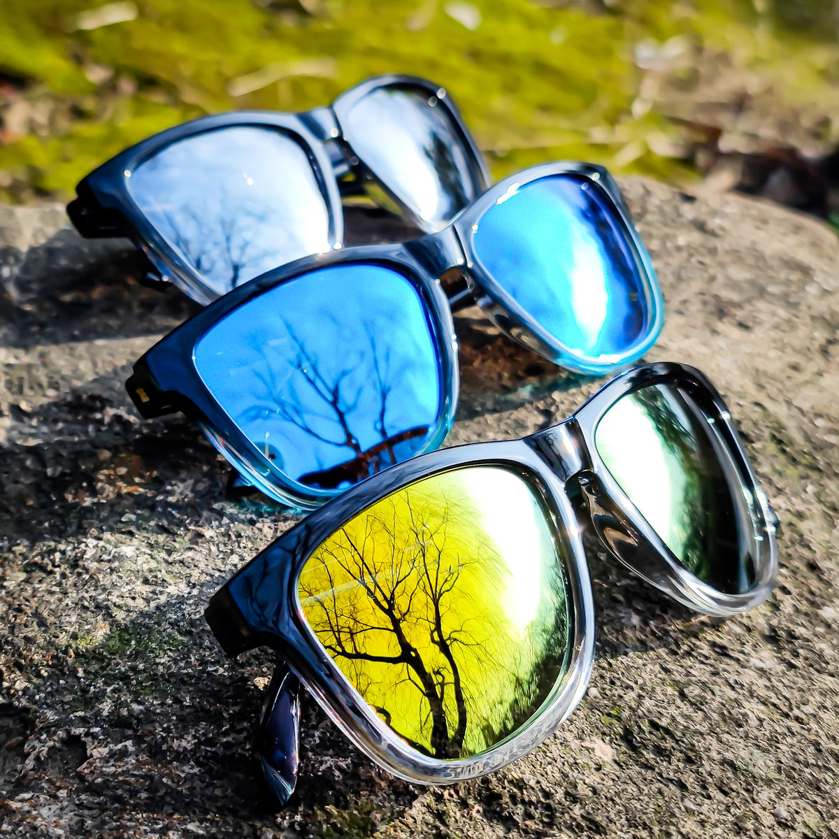 Malibu-Turtle Power Men's Polarized Sunglasses with Blue Mirrored Le –