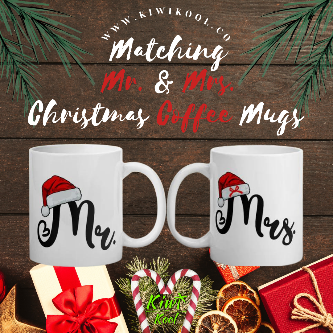 Christmas Couple Mugs Mr. and Mrs. 