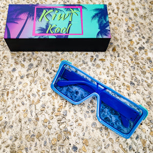 blue sunglasses Kiwi Kool