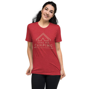 "Take Me Camping" Unisex Premium Tri-Blend Camping T-Shirt