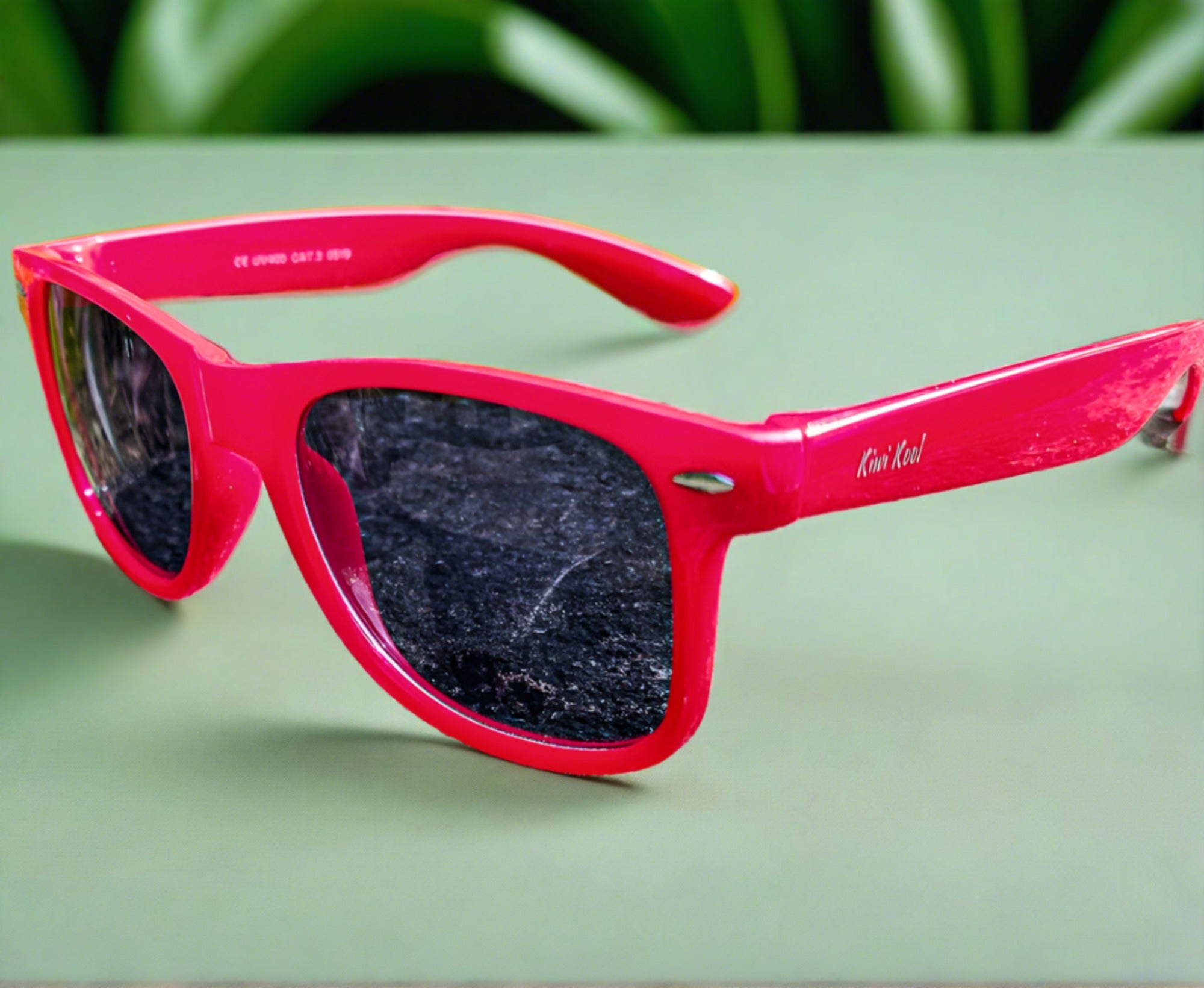 retro 80s red sunglasses