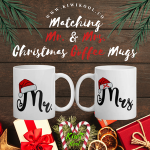 Matching Mr. & Mrs. Santa Hat Christmas Mug (Mrs.)