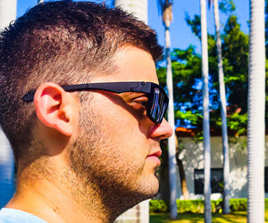 Men Polarized Black Sunglasses for Fishing and Golfing- Kiwi Kool