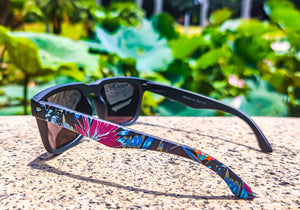 "Malibu-Hawaiian Tropic" Men's Polarized Sunglasses with Yellow Mirrored Lenses