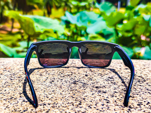 Malibu-Hawaiian Tropic Men's Polarized Sunglasses with Yellow Mirrored Lenses