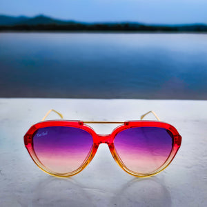 red designer sunglasses for women