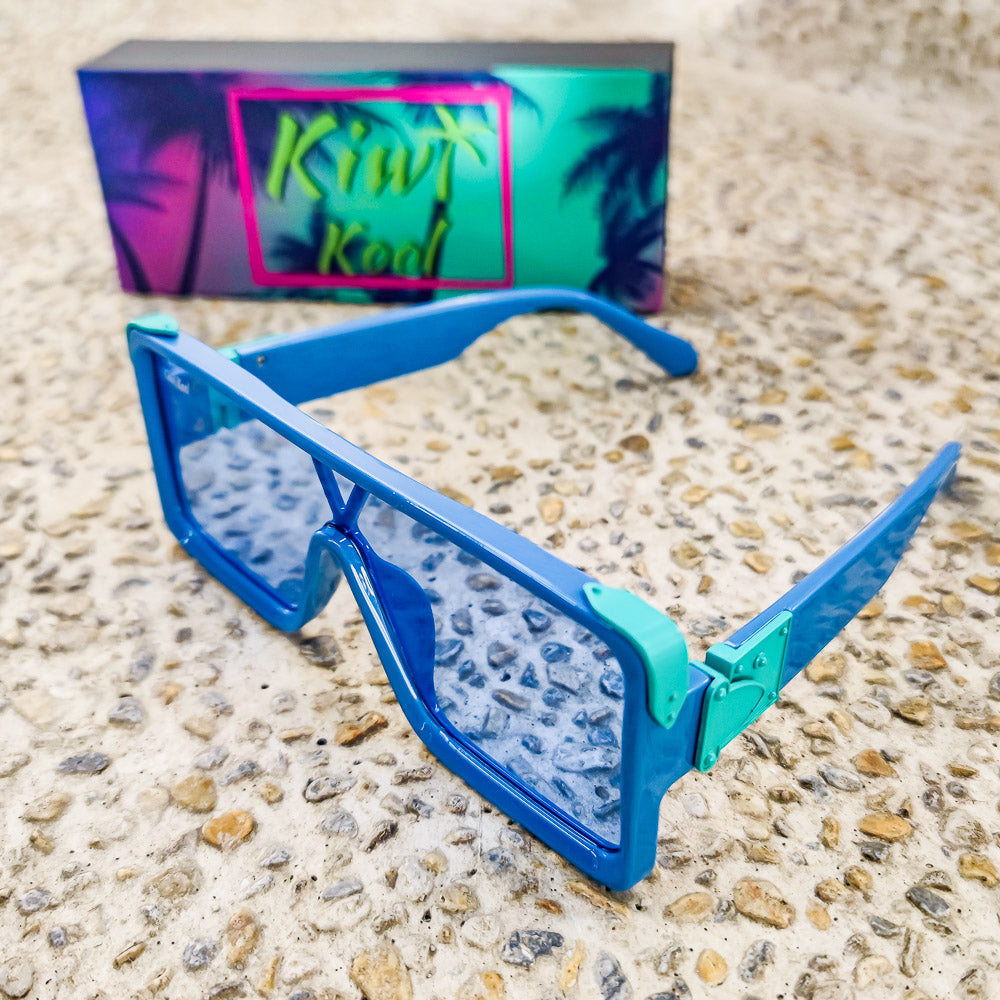 90s blue sunglasses