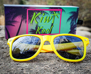 yellow sunglasses Kiwi Kool