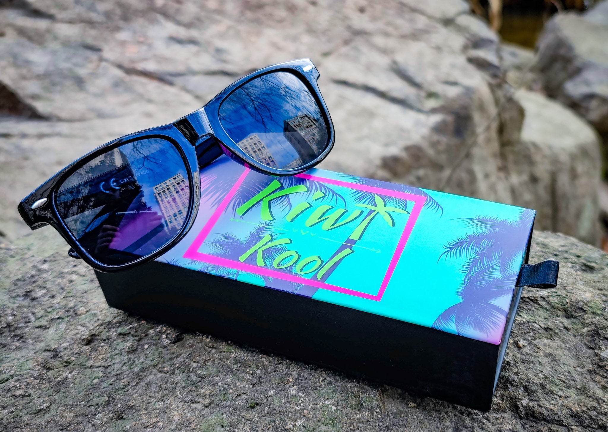 "Chicago" Retro Classic 80s 90s Sunglasses (Black & Multiple Colors)