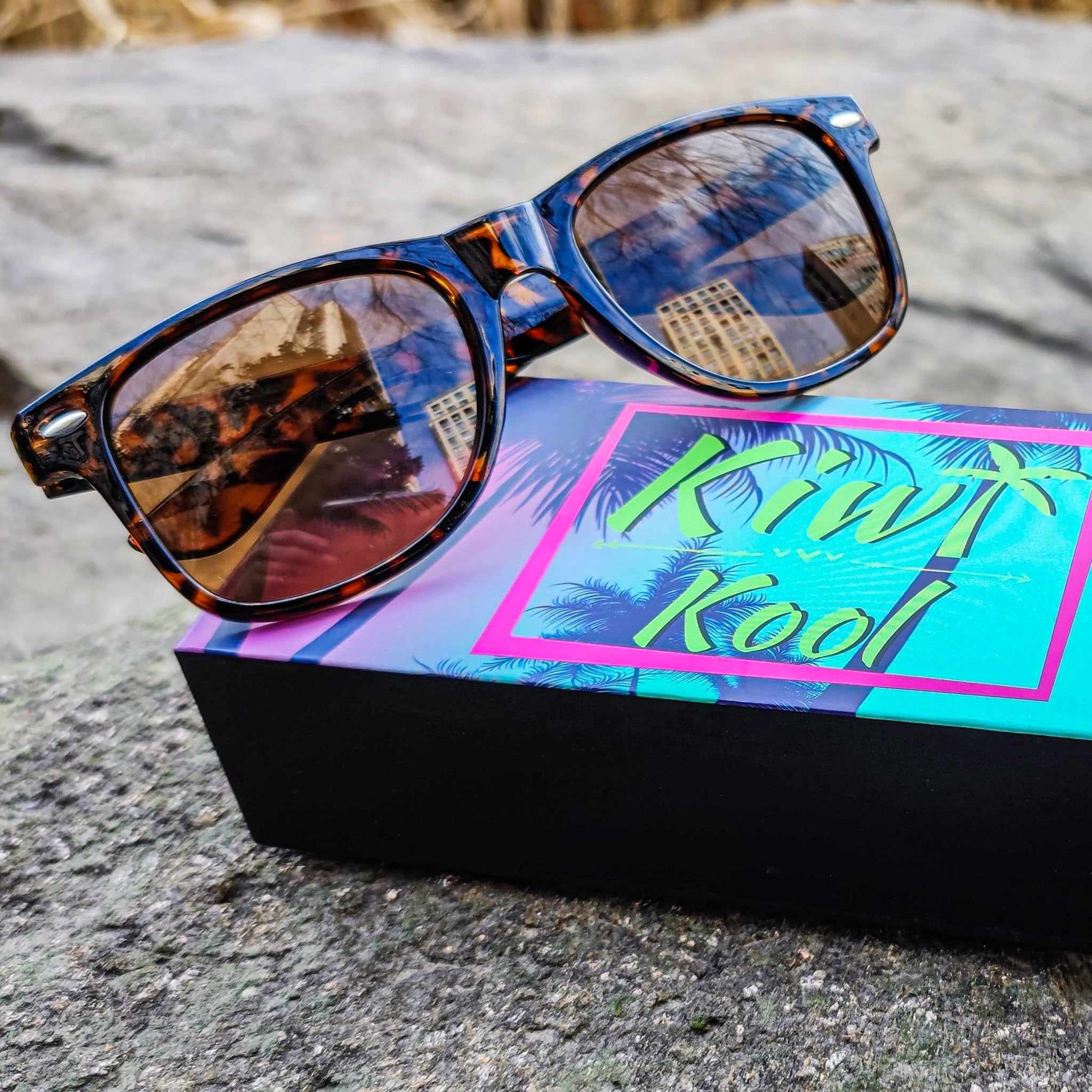 "Chicago" Retro Classic 80s 90s Sunglasses (Tortoise & Multiple Colors)