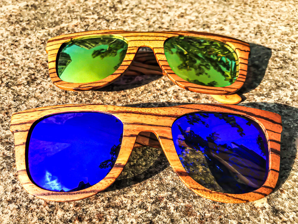 Wood Sunglasses for Men Polarized Lens