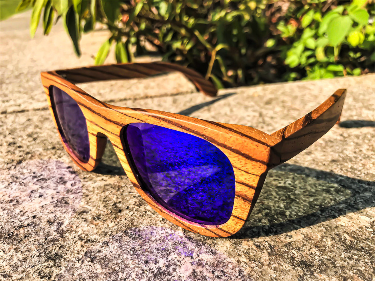 AWXPRO™ Wooden Frame Polarized Sunglasses | Unisex, UV400, Natural Woo -  EliteDealsOutlet