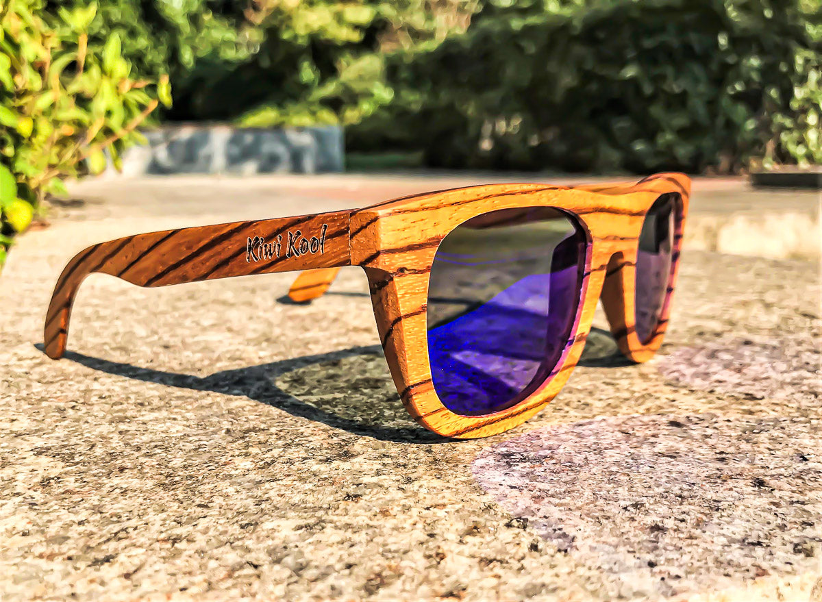 Polarized Zebrawood Sunglasses