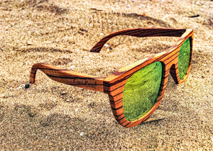 Wood Sunglasses with Yellow Lens