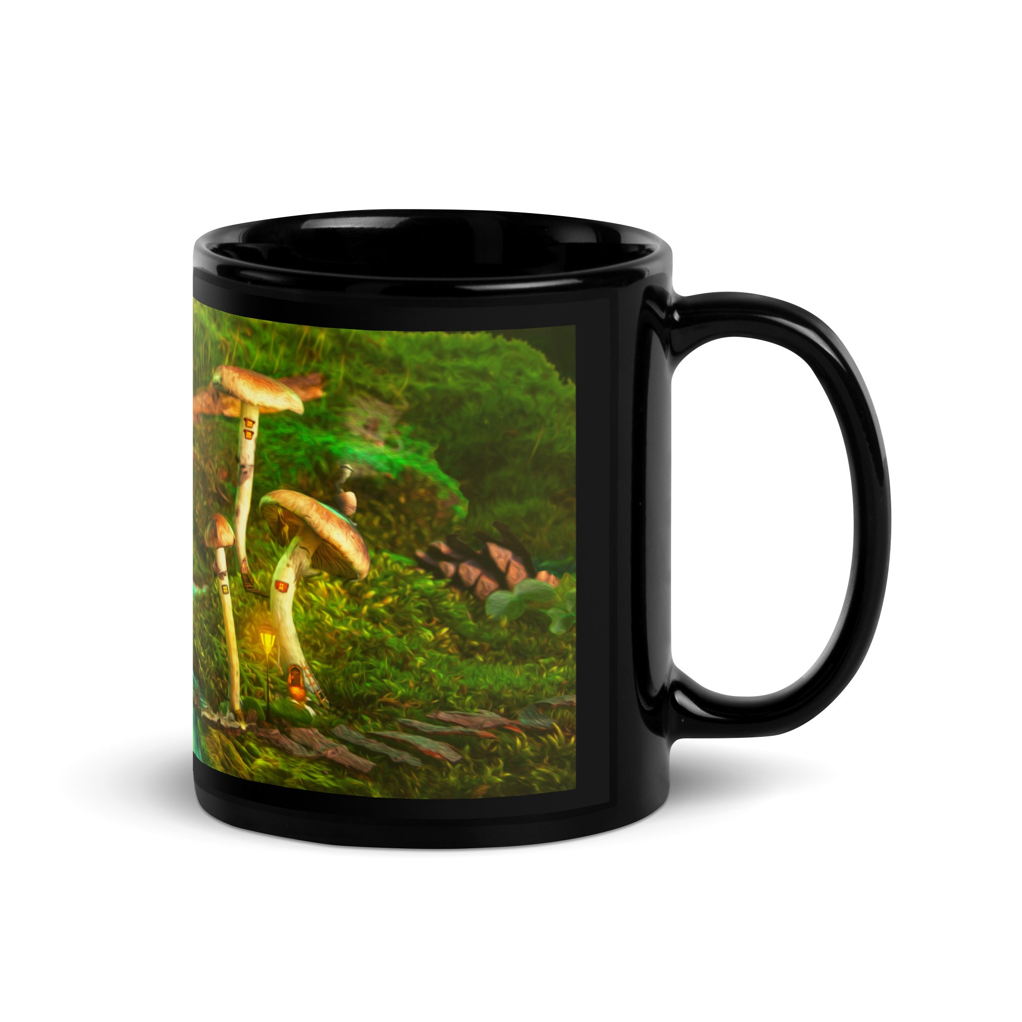 magical mushroom world coffee mug