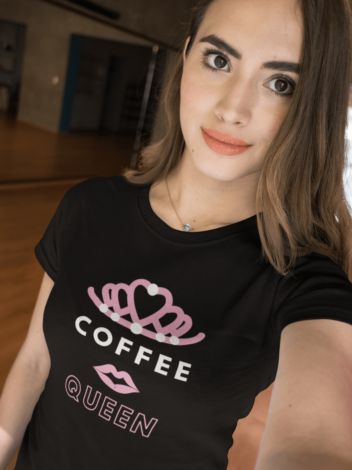 "Coffee Queen" Women's Coffee Drinker Eco T-Shirt
