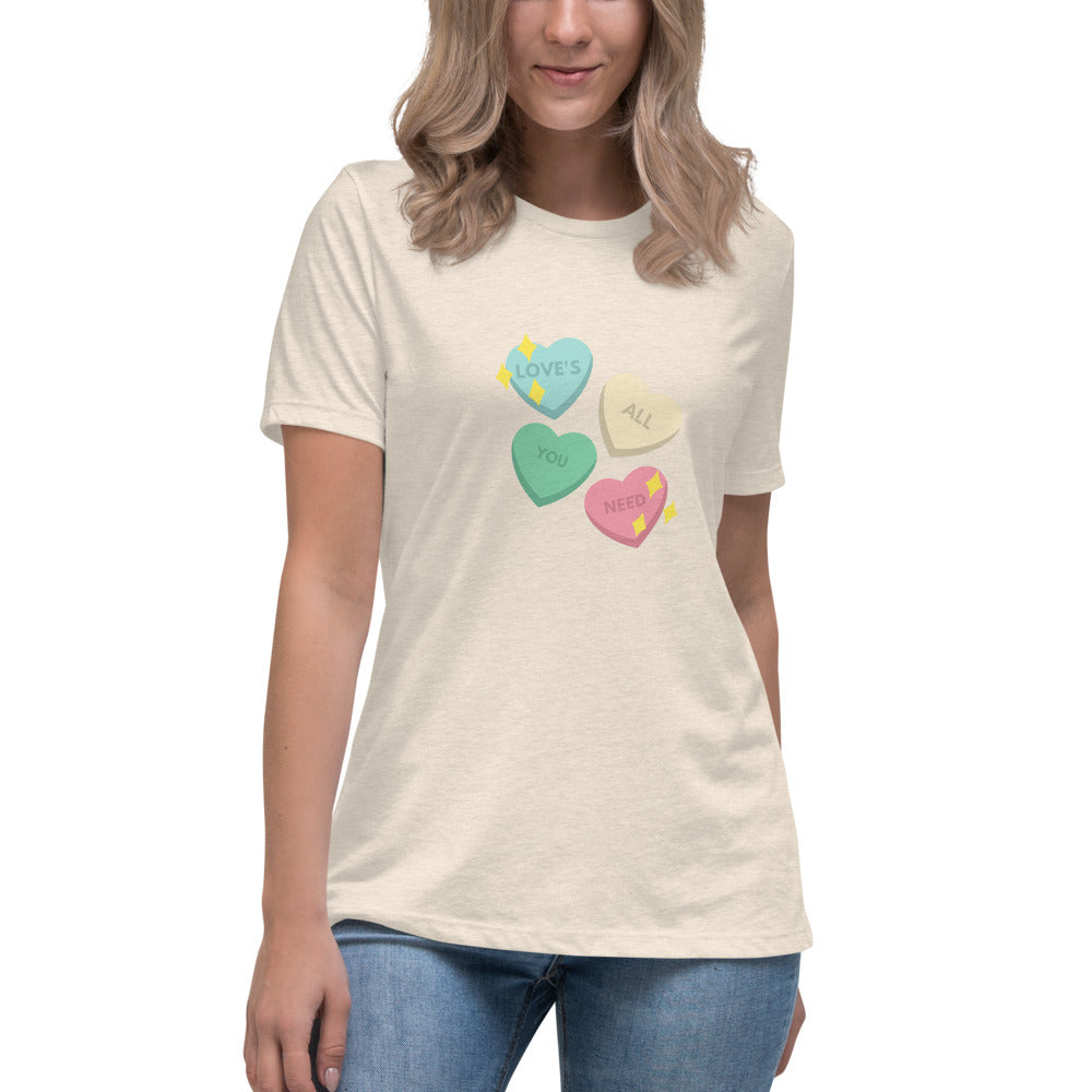 "Love Is All You Need" Women's Relaxed Fit T-Shirt