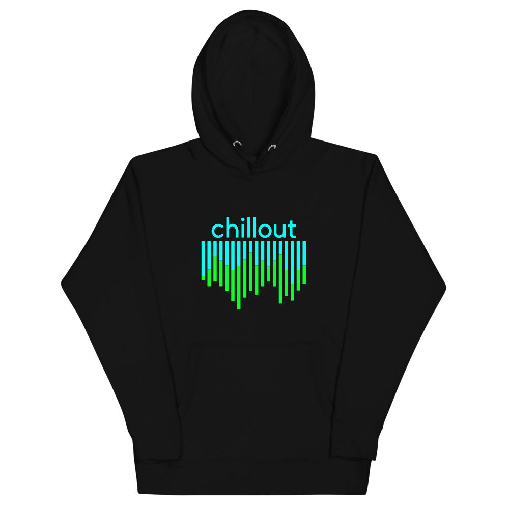 "Chillout" DJ Music Equalizer Design Unisex Premium Sweatshirt Hoodie