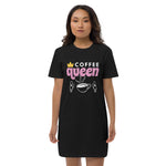 "Coffee Queen" Women's Organic Cotton T-shirt Dress