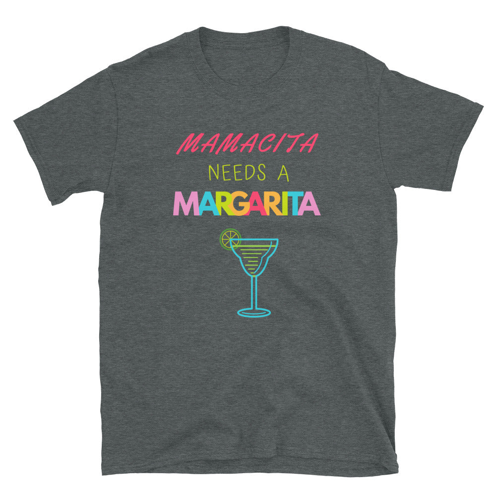"Mamacita Needs a Margarita" Women's Margarita Drinking Funny T-Shirt