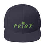 "Relax" Palm Tree Tropical Vibe Snapback Hat
