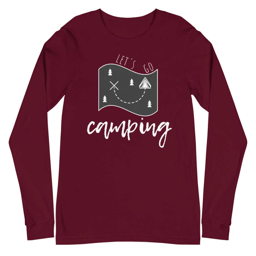 "Let's Go Camping" Unisex Camping Enthusiast Long Sleeve Shirt