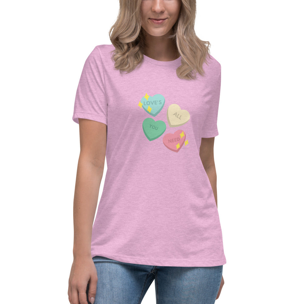 "Love Is All You Need" Women's Relaxed Fit T-Shirt