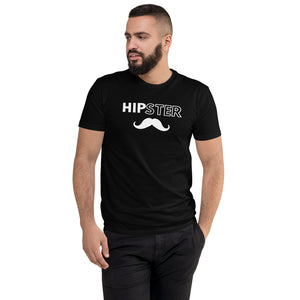 "Hipster" Men's Epic Mustache Form-Fitting Premium T-Shirt