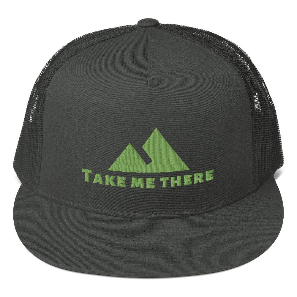 "Take Me There" Unisex Mesh Back Snapback Hat