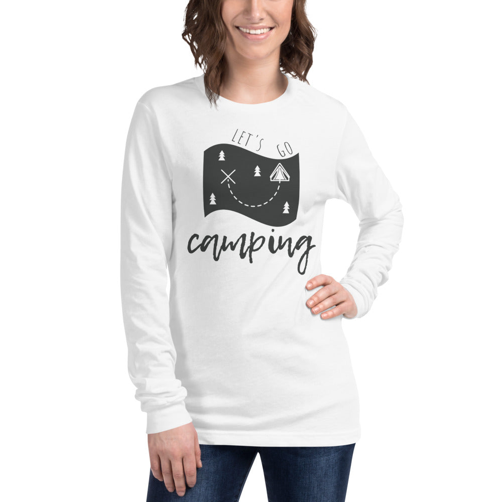 "Let's Go Camping" Unisex Camping Enthusiast Long Sleeve Shirt