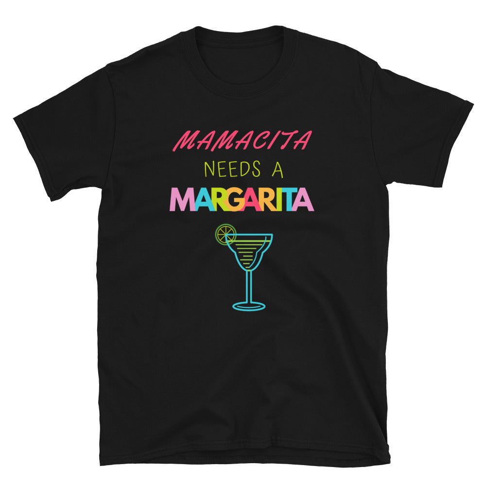 "Mamacita Needs a Margarita" Women's Margarita Drinking Funny T-Shirt