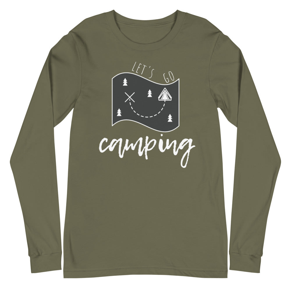 "Let's Go Camping" Unisex Camping Enthusiast Long Sleeve Shirt