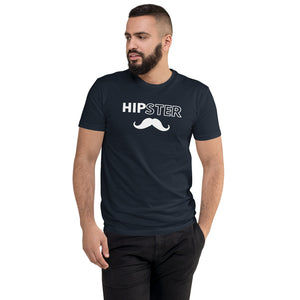 "Hipster" Men's Epic Mustache Form-Fitting Premium T-Shirt