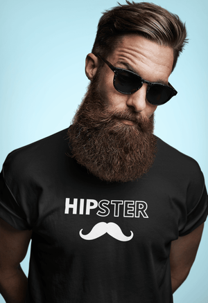 "Hipster" Men's Epic Mustache Form-Fitting Premium T-Shirt