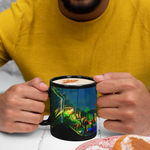 trippy mushroom world mug