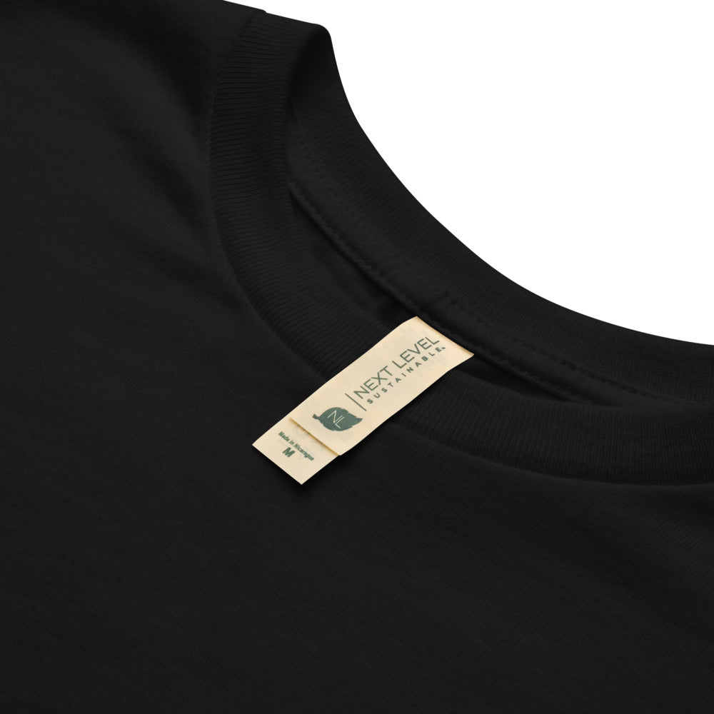 Kiwi Kool Unisex Embroidered Palm Tree Organic Cotton Sustainable T-Shirt