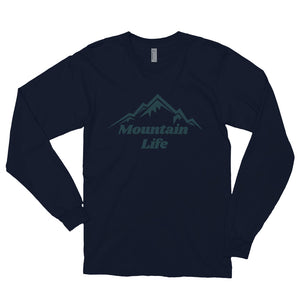 "Mountain Life" Unisex Mountain Lifestyle Long Sleeve Shirt