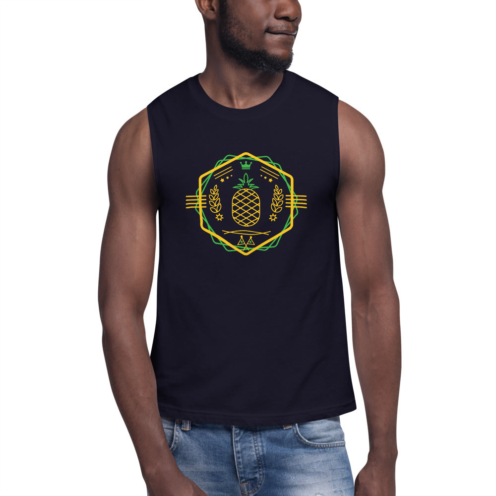 Unisex Pineapple King / Queen Muscle Tank Top