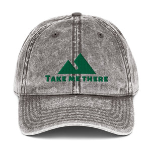 "Take Me There" Vintage Cotton Twill Mountain Hat