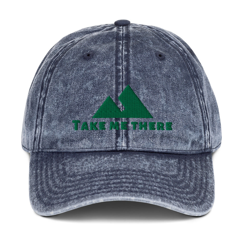 "Take Me There" Vintage Cotton Twill Mountain Hat
